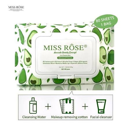 Miss Rose Makeup Removing Wipes