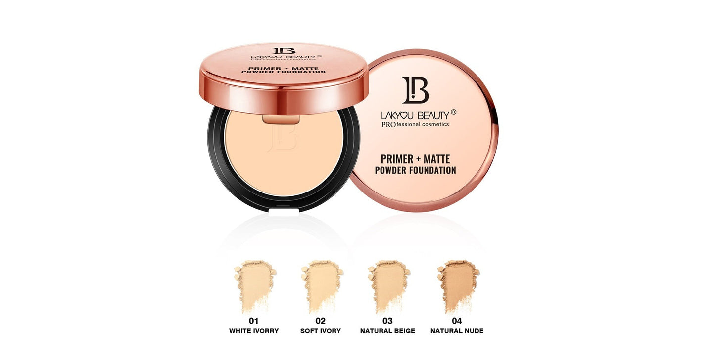 Lackyou Beauty Primer + Matte Compact Powder