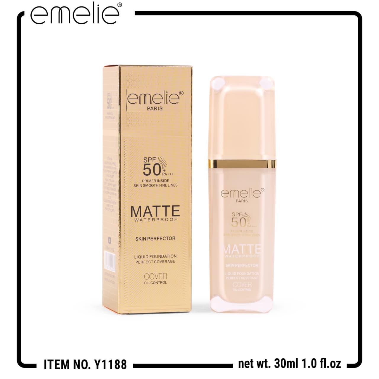 Emelie Matte Skin Perfector Waterproof Foundation