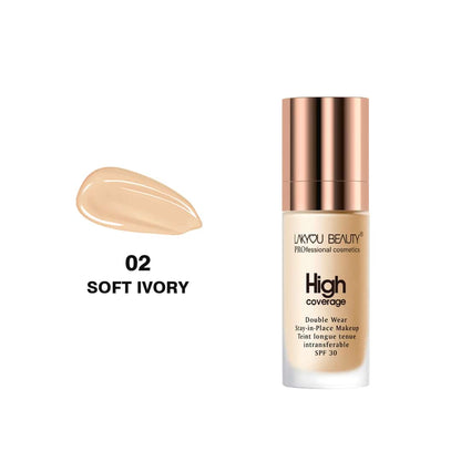 Lackyou Beauty Double Wear High Coverage Foundation