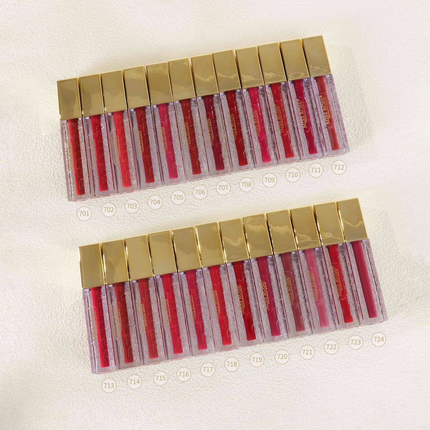 Miss Rose Golden Gleam Beauty Matte Lip Gloss