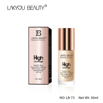 Lackyou Beauty Double Wear High Coverage Foundation