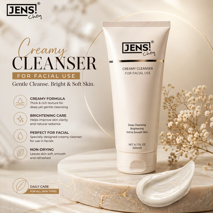 Jens Choy Creamy Whitening Facial Cleanser – Hydrating Facial Cleanser