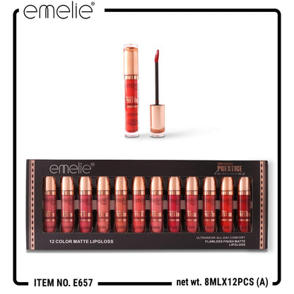 Emelie matte maker lipgloss (pack of 12)
