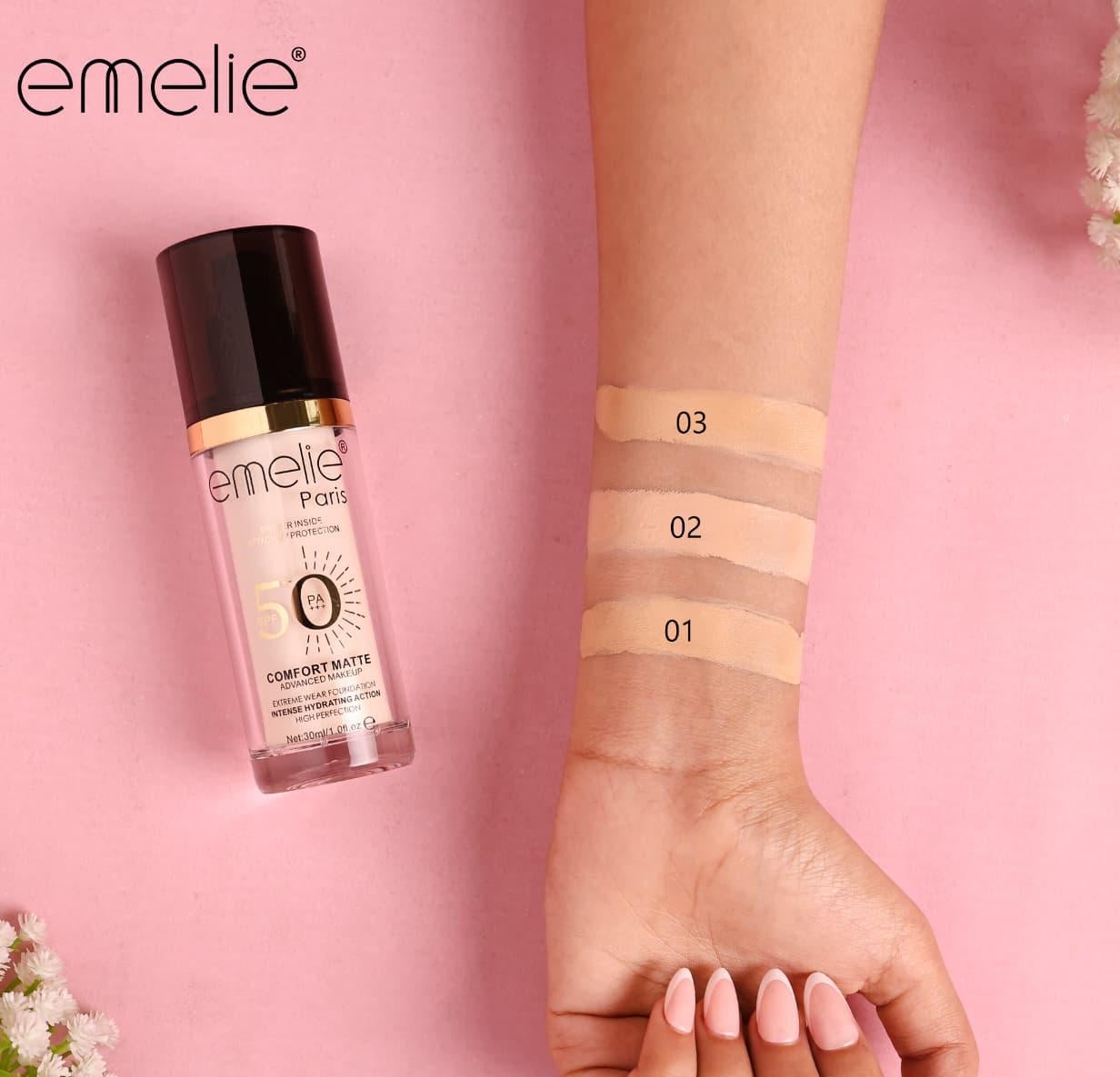 Emelie Comfort Matte Extreme Wear Foundation