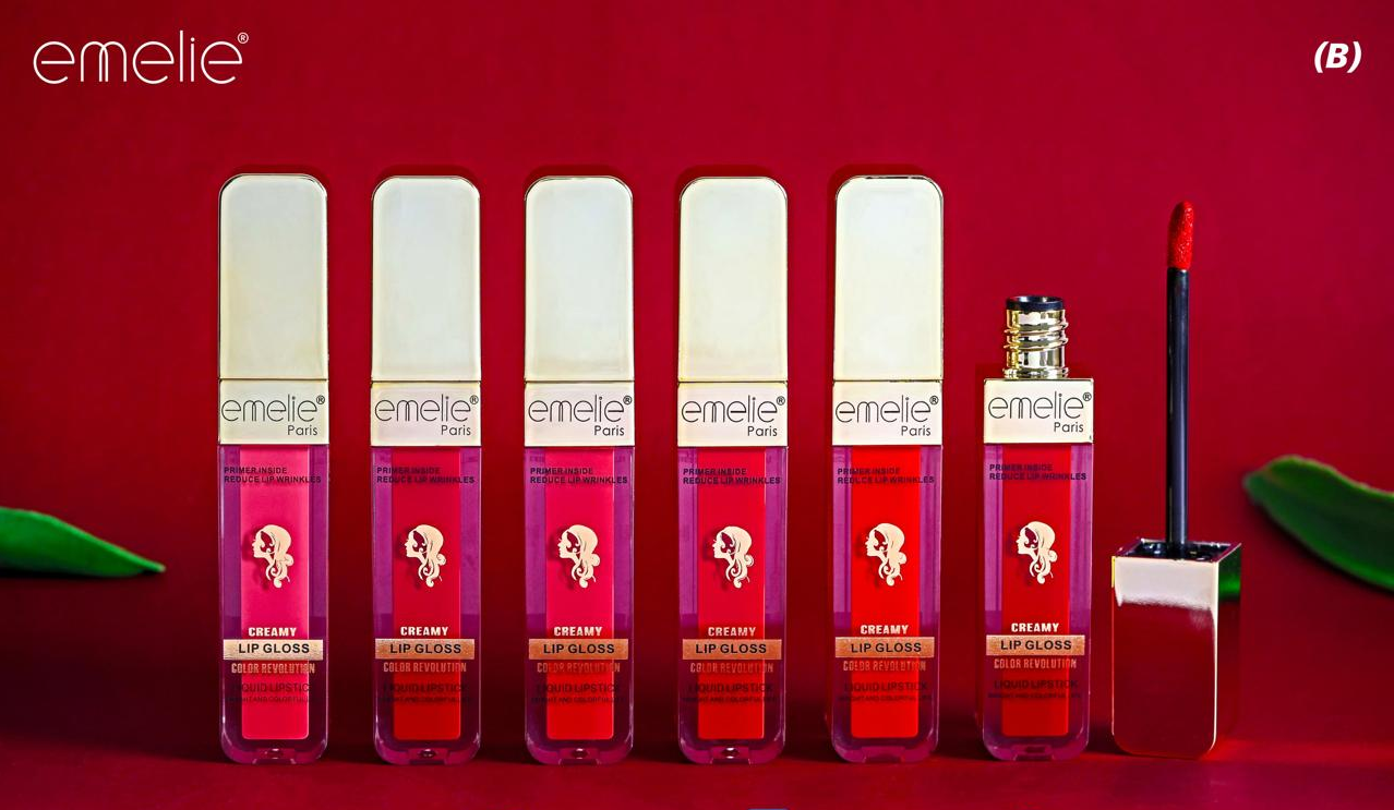 Emeli Color Revolution Creamy Matte Lip Gloss ( Pack of 6 pcs )