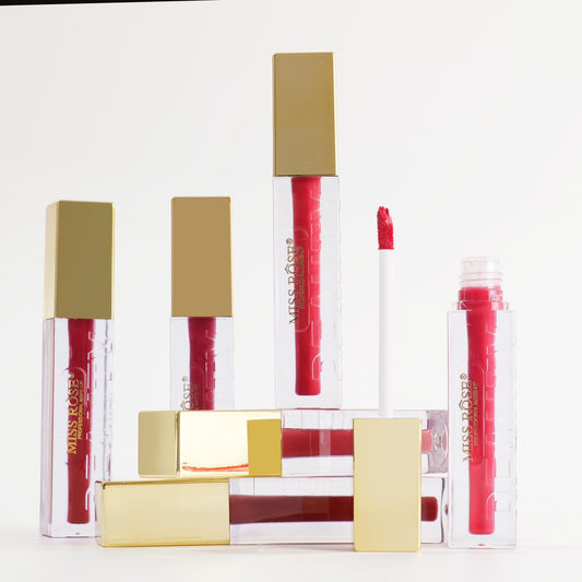 Miss Rose Golden Gleam Beauty Matte Lip Gloss