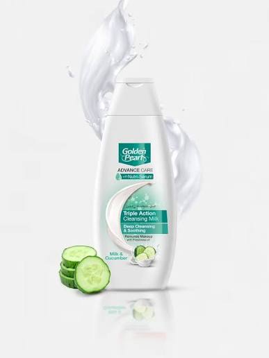 Golden pearl triple action cleansing milk