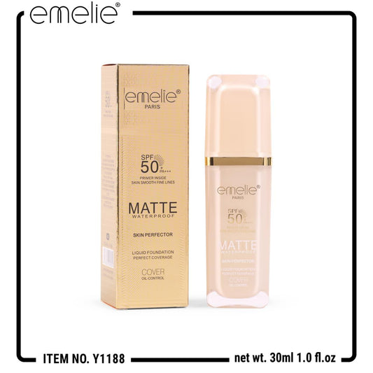 Emelie Matte Skin Perfector Waterproof Foundation