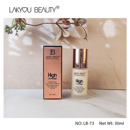 Lackyou Beauty Double Wear High Coverage Foundation