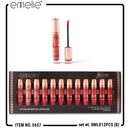 Emelie matte maker lipgloss (pack of 12)