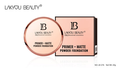 Lackyou Beauty Primer + Matte Compact Powder