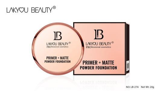 Lackyou Beauty Primer + Matte Compact Powder