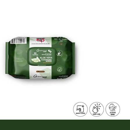 Glamorous Face Makeup Removing Wipes Large